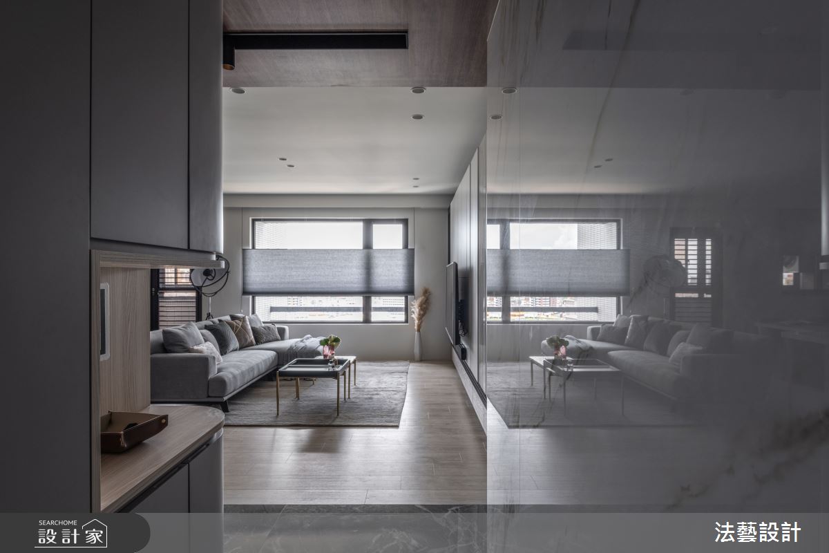 25坪新成屋(5年以下)＿現代風玄關案例圖片＿法藝設計＿法藝_東玥之1