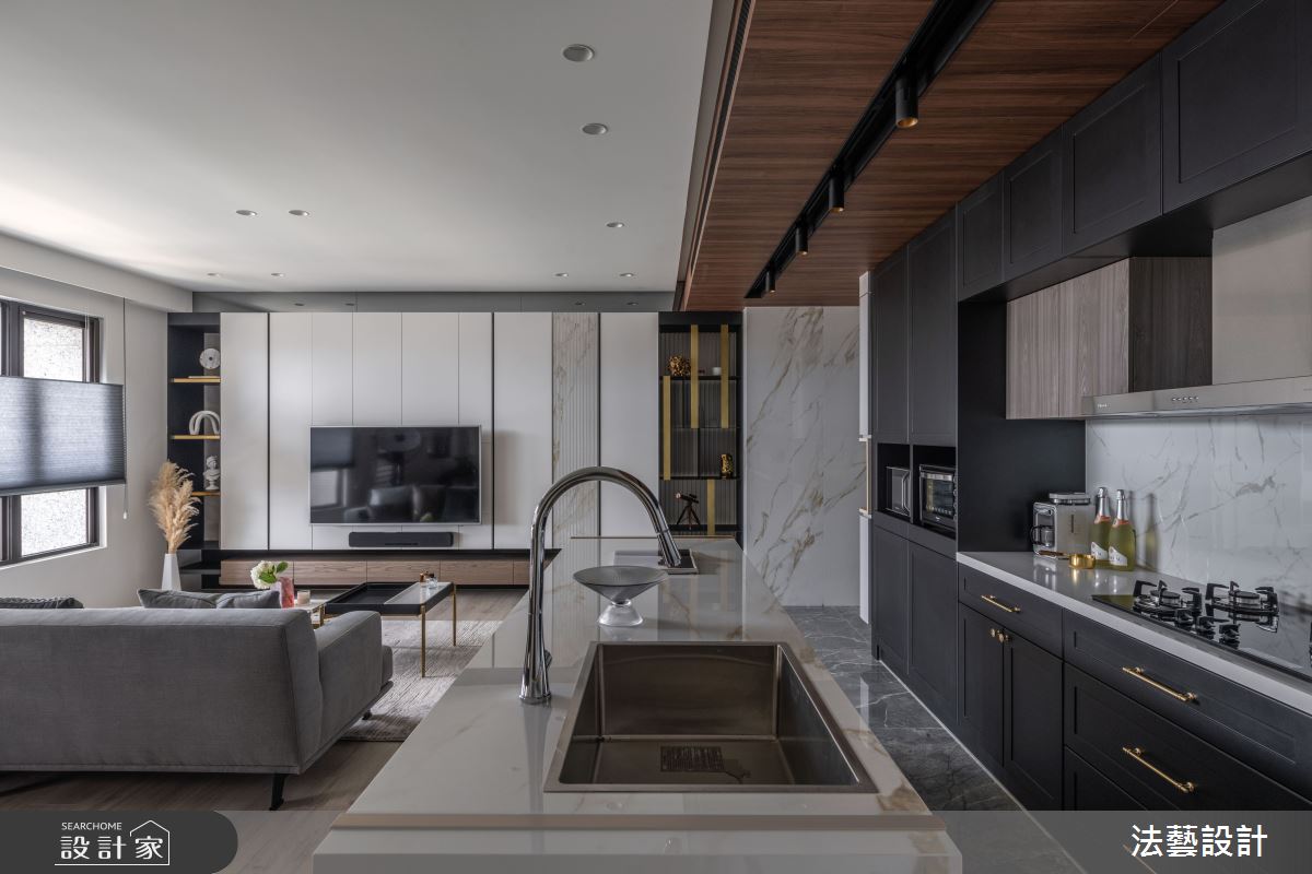 25坪新成屋(5年以下)＿現代風客廳餐廳案例圖片＿法藝設計＿法藝_東玥之10
