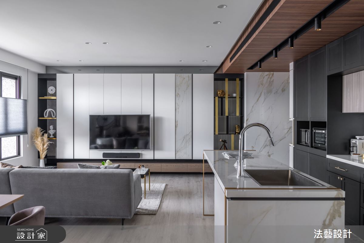25坪新成屋(5年以下)＿現代風客廳案例圖片＿法藝設計＿法藝_東玥之11