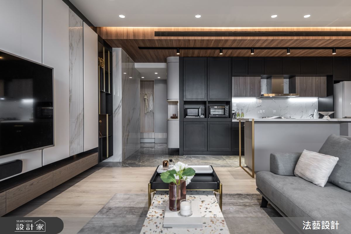 25坪新成屋(5年以下)＿現代風客廳案例圖片＿法藝設計＿法藝_東玥之15