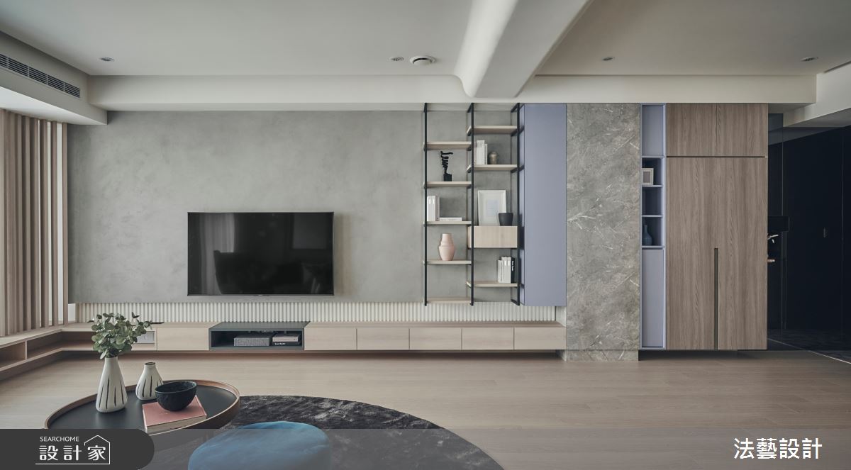 50坪新成屋(5年以下)＿北歐風客廳案例圖片＿法藝設計＿法藝_夏日。沐光之7