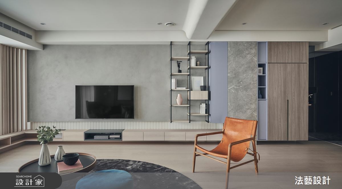 50坪新成屋(5年以下)＿北歐風客廳案例圖片＿法藝設計＿法藝_夏日。沐光之5