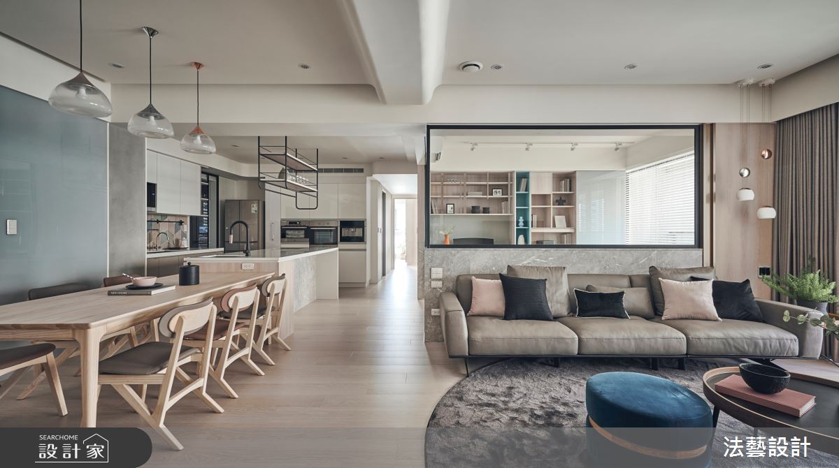 50坪新成屋(5年以下)＿北歐風餐廳案例圖片＿法藝設計＿法藝_夏日。沐光之16