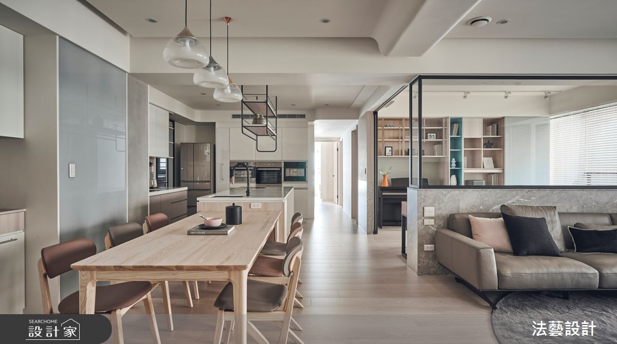 50坪新成屋(5年以下)＿北歐風餐廳案例圖片＿法藝設計＿法藝_夏日。沐光之17