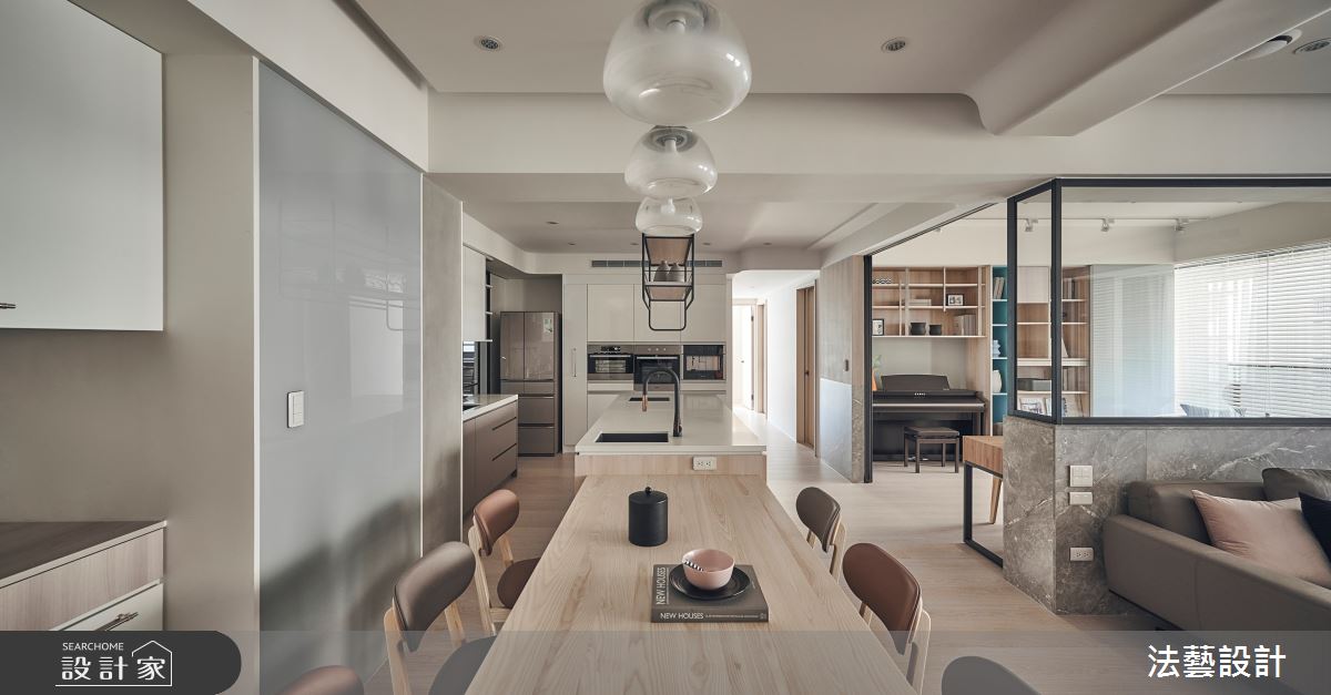 50坪新成屋(5年以下)＿北歐風餐廳案例圖片＿法藝設計＿法藝_夏日。沐光之18