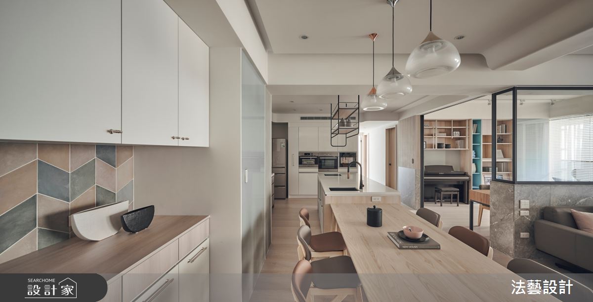50坪新成屋(5年以下)＿北歐風餐廳案例圖片＿法藝設計＿法藝_夏日。沐光之19
