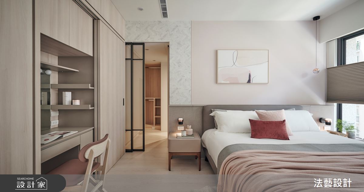 50坪新成屋(5年以下)＿北歐風臥室案例圖片＿法藝設計＿法藝_夏日。沐光之26