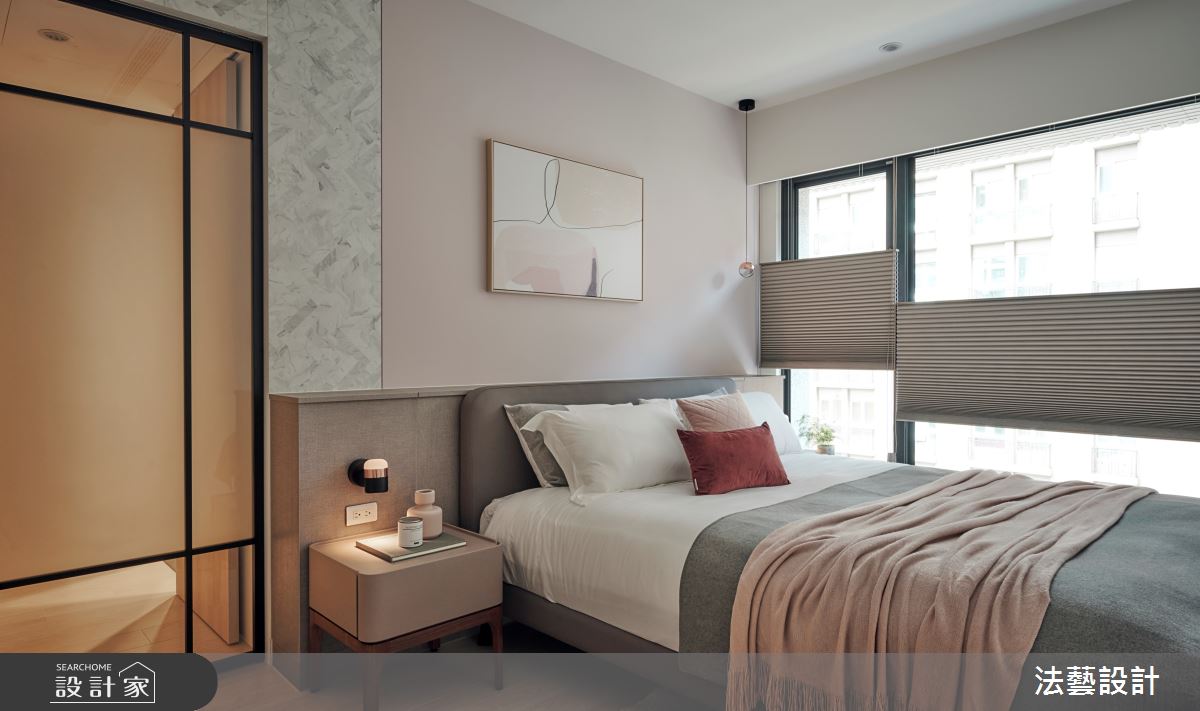 50坪新成屋(5年以下)＿北歐風臥室案例圖片＿法藝設計＿法藝_夏日。沐光之27