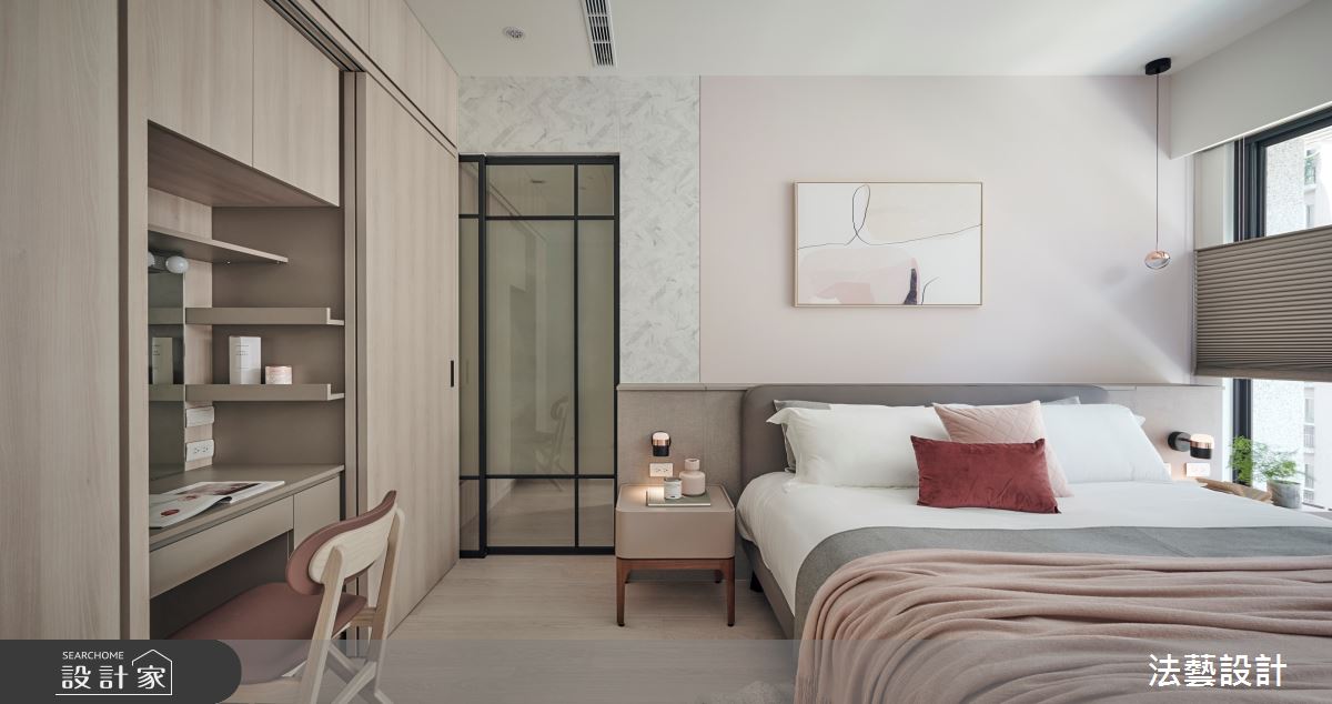 50坪新成屋(5年以下)＿北歐風臥室案例圖片＿法藝設計＿法藝_夏日。沐光之28