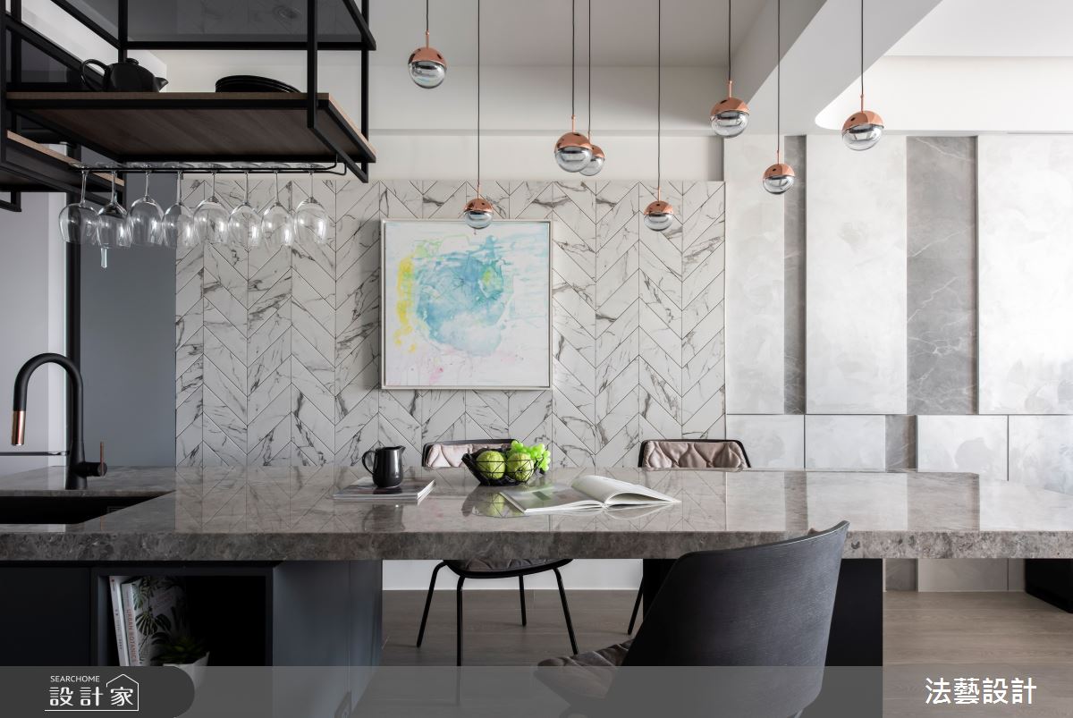 30坪老屋(41~50年)＿現代風餐廳中島案例圖片＿法藝設計＿法藝_大安 Full House之21