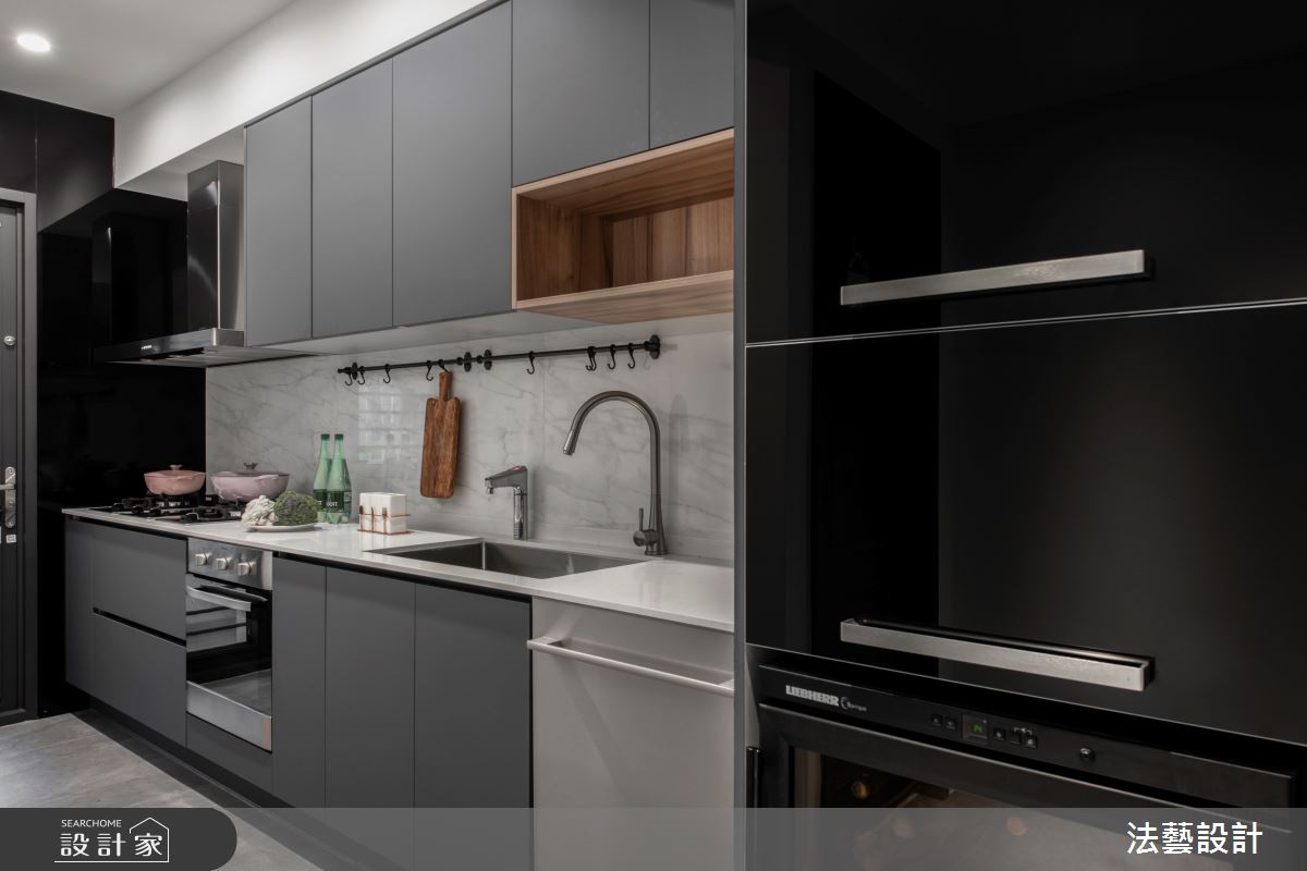 30坪老屋(41~50年)＿現代風廚房案例圖片＿法藝設計＿法藝_大安 Full House之22