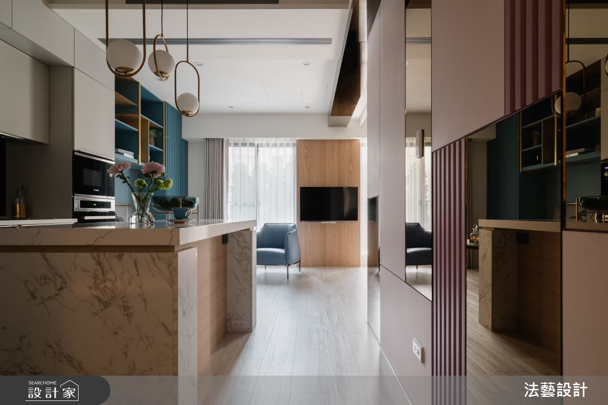 11坪新成屋(5年以下)＿現代風廚房案例圖片＿法藝設計＿法藝_小宅、鏡好之1