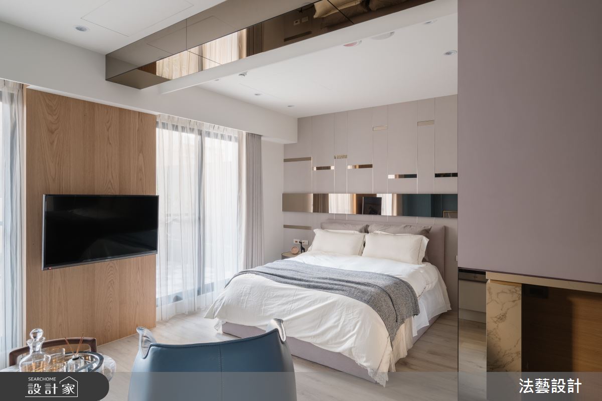 11坪新成屋(5年以下)＿現代風臥室案例圖片＿法藝設計＿法藝_小宅、鏡好之18