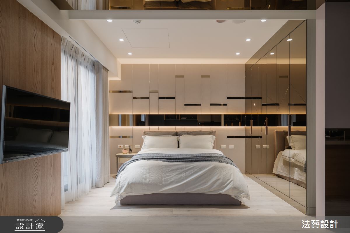 11坪新成屋(5年以下)＿現代風臥室案例圖片＿法藝設計＿法藝_小宅、鏡好之21