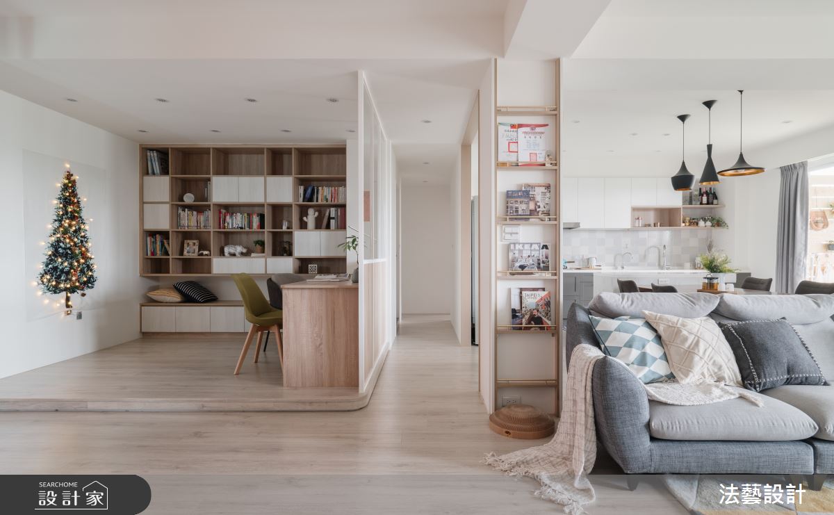 46坪老屋(31~40年)＿北歐風客廳案例圖片＿法藝設計＿法藝_一窗山景之3
