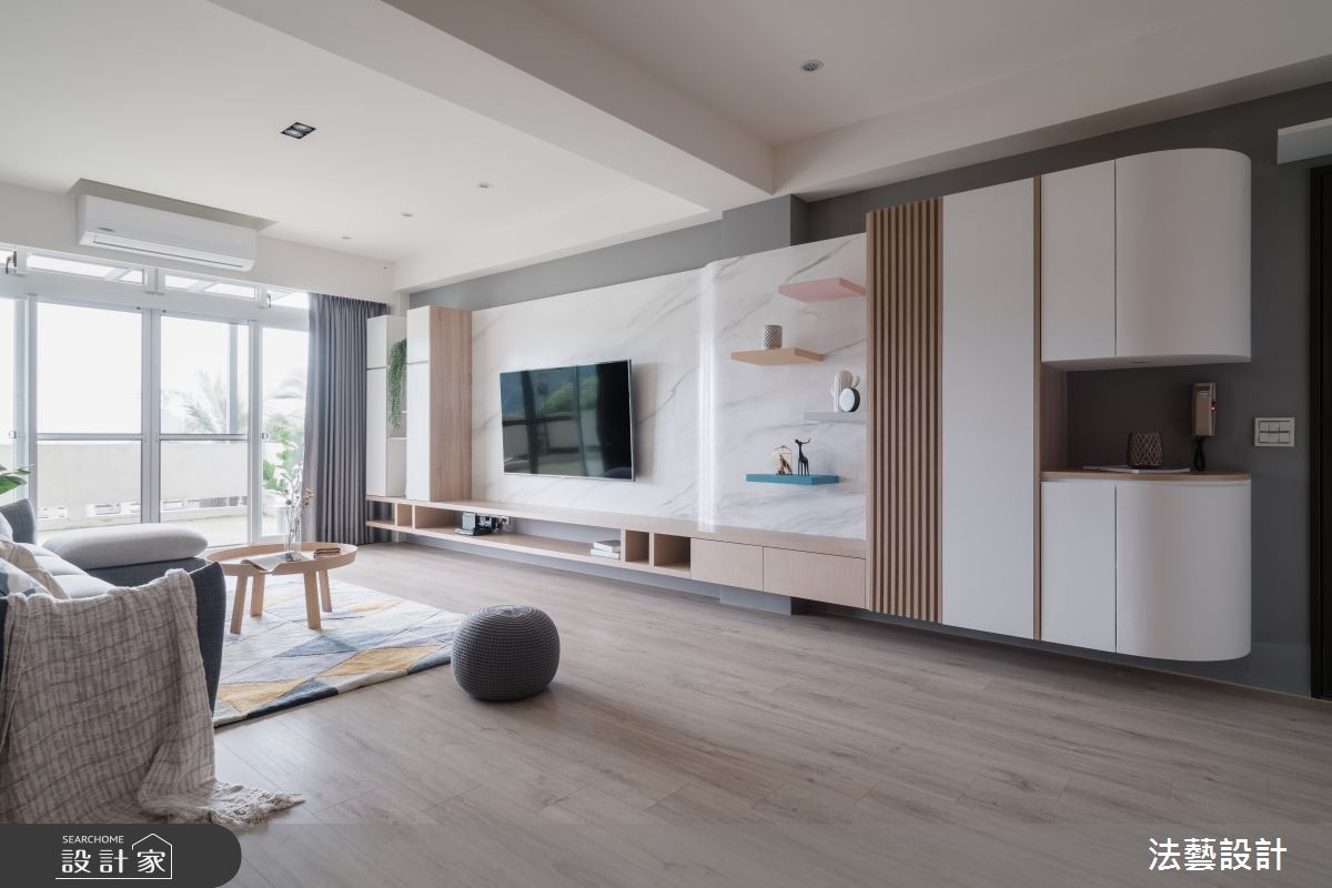 46坪老屋(31~40年)＿北歐風客廳案例圖片＿法藝設計＿法藝_一窗山景之1