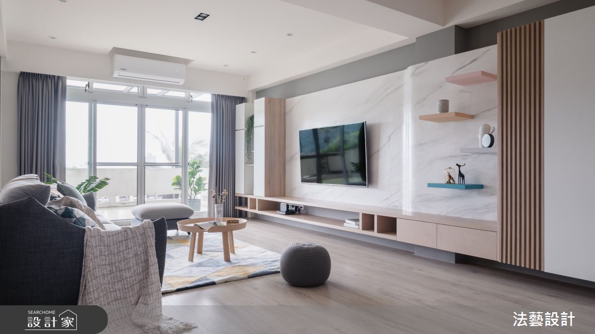 46坪老屋(31~40年)＿北歐風客廳案例圖片＿法藝設計＿法藝_一窗山景之2