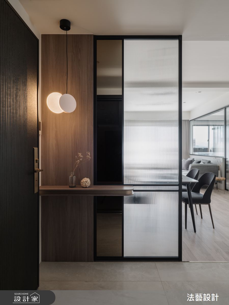 26坪新成屋(5年以下)＿現代風玄關案例圖片＿法藝設計＿法藝_沐光之森之1