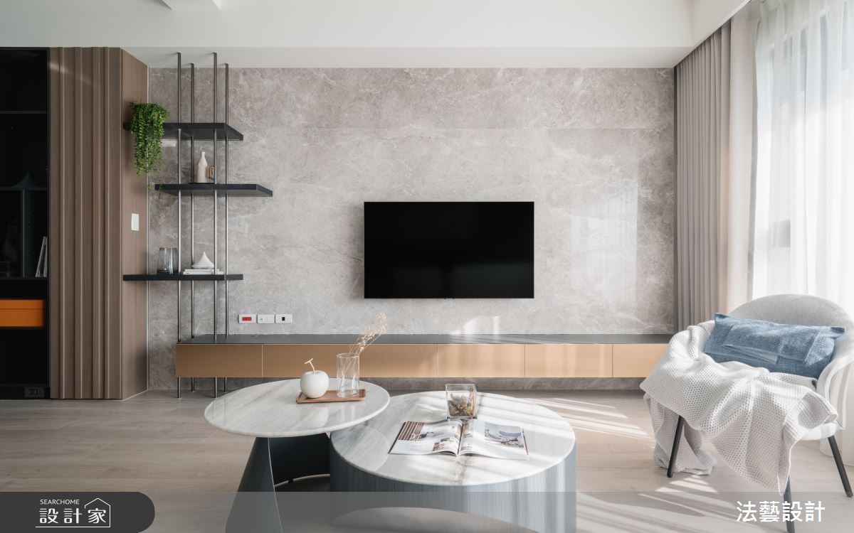 26坪新成屋(5年以下)＿現代風客廳案例圖片＿法藝設計＿法藝_沐光之森之5