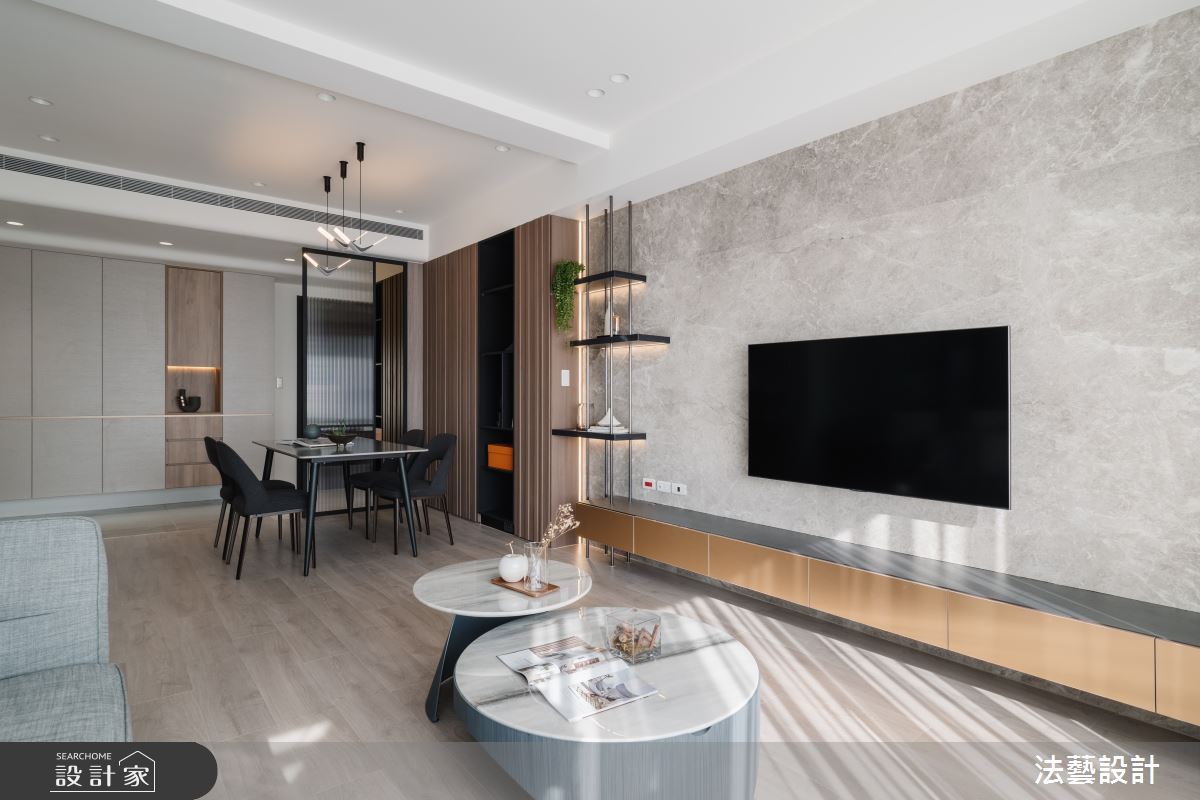 26坪新成屋(5年以下)＿現代風客廳案例圖片＿法藝設計＿法藝_沐光之森之7