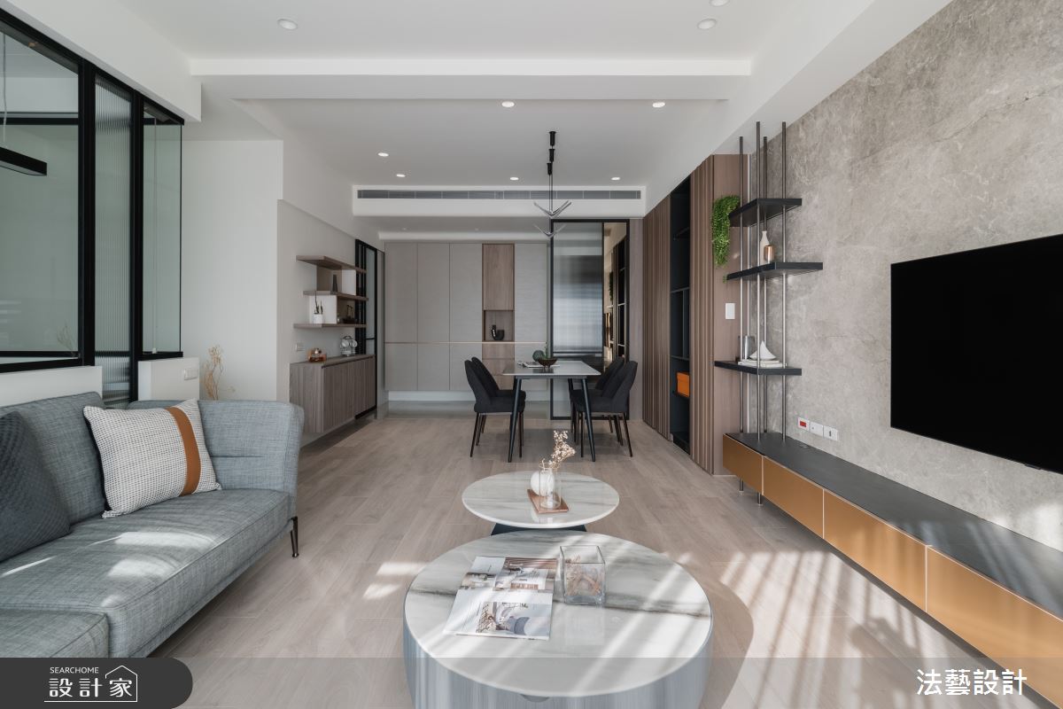 26坪新成屋(5年以下)＿現代風客廳案例圖片＿法藝設計＿法藝_沐光之森之11