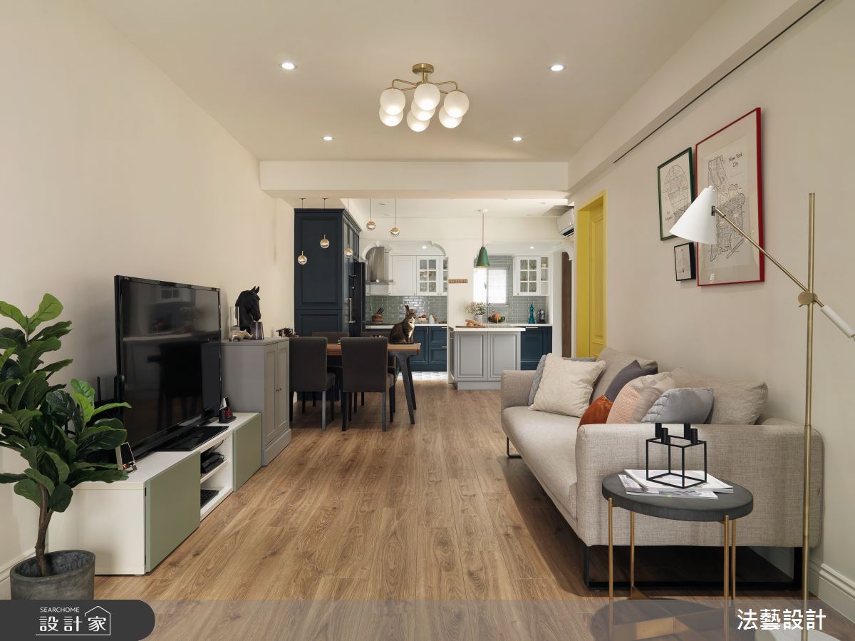 26坪老屋(31~40年)＿美式風客廳案例圖片＿法藝設計＿法藝_旅美日記之3