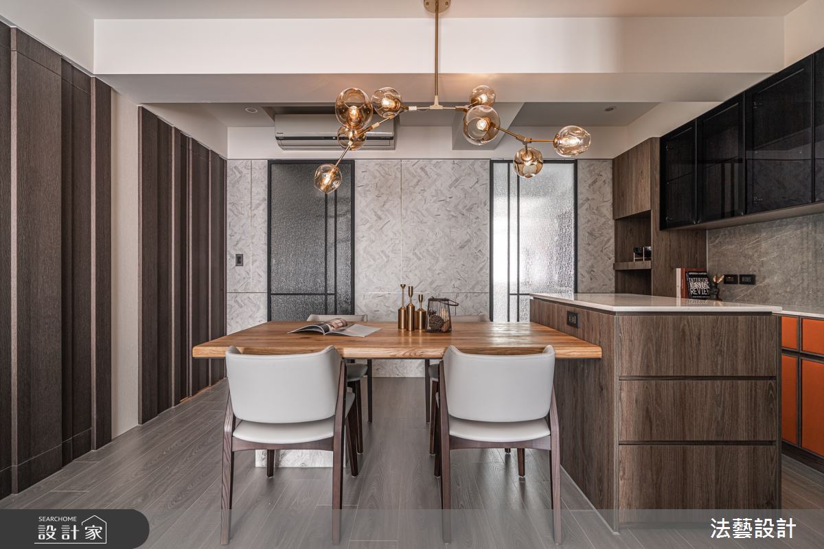 28坪老屋(31~40年)＿現代風餐廳中島案例圖片＿法藝設計＿法藝_再現風華之17