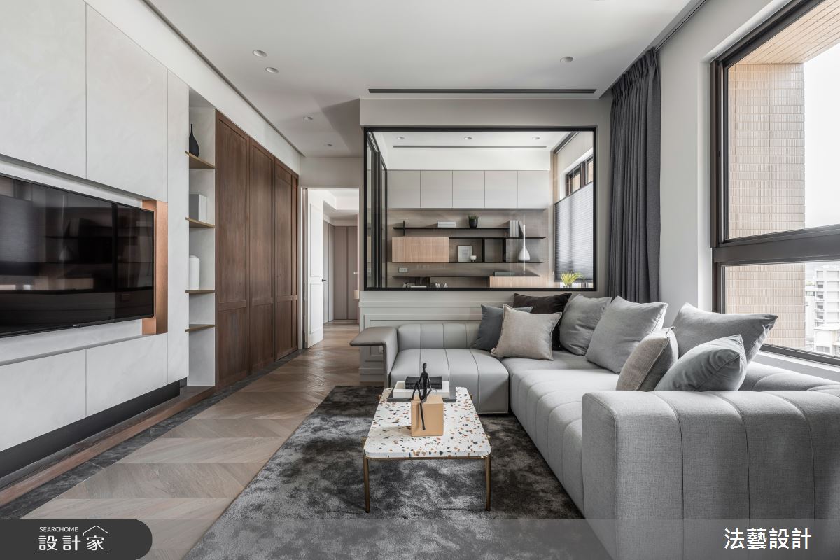 30坪毛胚屋＿混搭風客廳書房案例圖片＿法藝設計＿法藝_幸福的意義之2