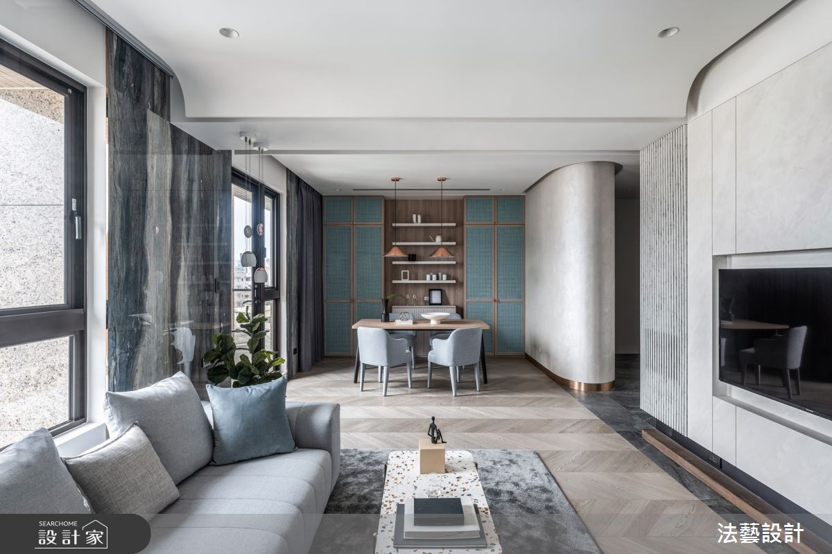 30坪毛胚屋＿混搭風客廳餐廳案例圖片＿法藝設計＿法藝_幸福的意義之6