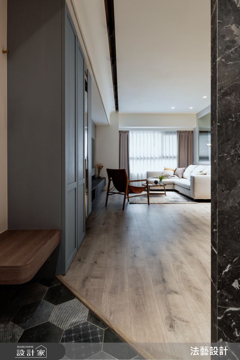 26坪新成屋(5年以下)＿混搭風玄關案例圖片＿法藝設計＿法藝_紳藍之家之5