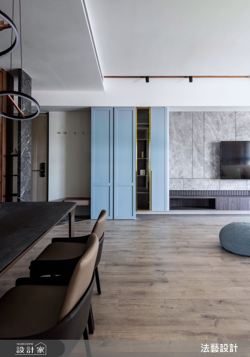 26坪新成屋(5年以下)＿混搭風客廳案例圖片＿法藝設計＿法藝_紳藍之家之6