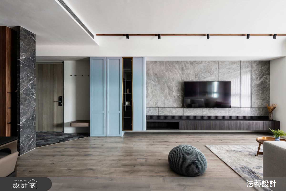 26坪新成屋(5年以下)＿混搭風客廳案例圖片＿法藝設計＿法藝_紳藍之家之9