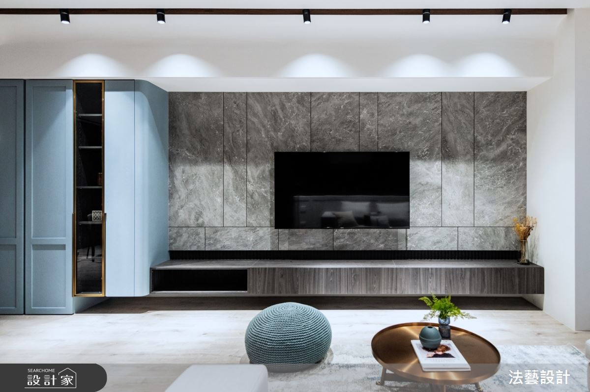 26坪新成屋(5年以下)＿混搭風客廳案例圖片＿法藝設計＿法藝_紳藍之家之10