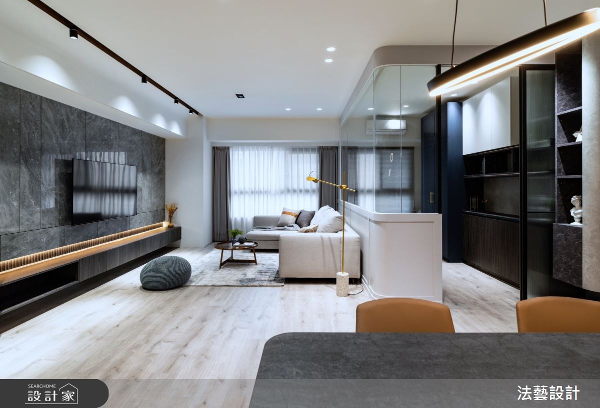 26坪新成屋(5年以下)＿混搭風客廳案例圖片＿法藝設計＿法藝_紳藍之家之14