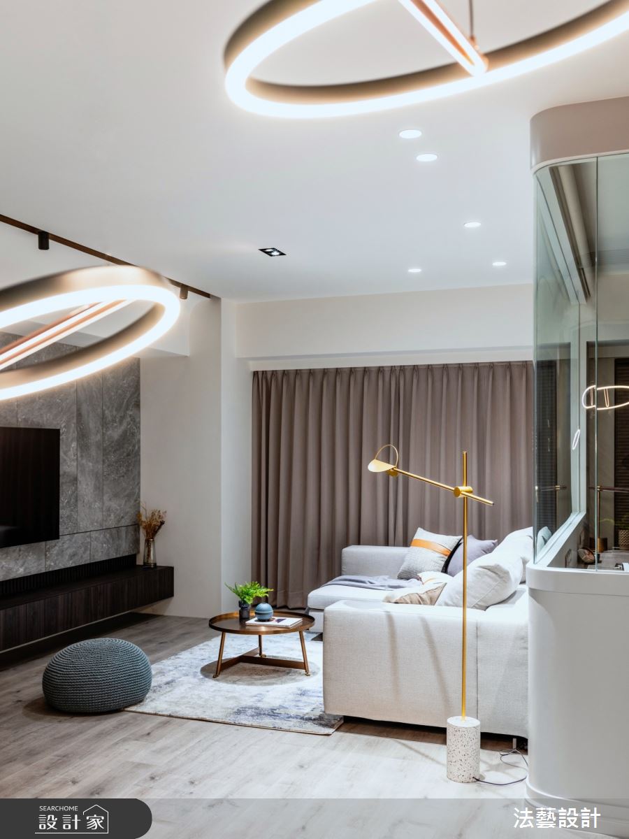 26坪新成屋(5年以下)＿混搭風客廳案例圖片＿法藝設計＿法藝_紳藍之家之15