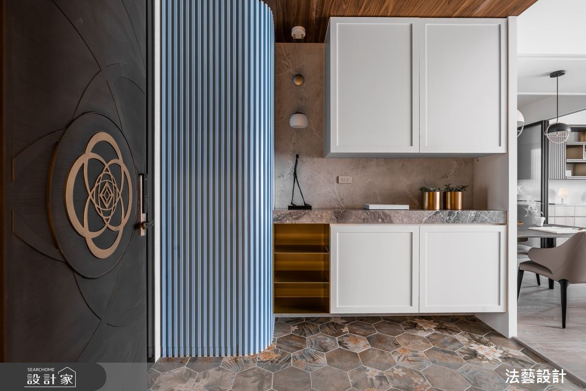 26坪新成屋(5年以下)＿混搭風玄關案例圖片＿法藝設計＿法藝_蔚藍之境之2