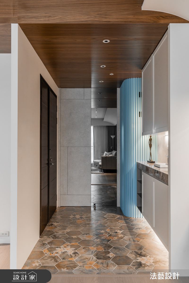 26坪新成屋(5年以下)＿混搭風玄關案例圖片＿法藝設計＿法藝_蔚藍之境之4
