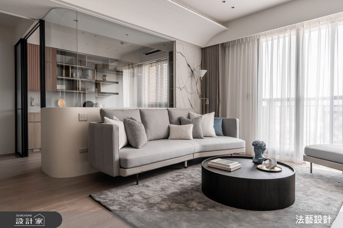 26坪新成屋(5年以下)＿混搭風客廳案例圖片＿法藝設計＿法藝_蔚藍之境之7