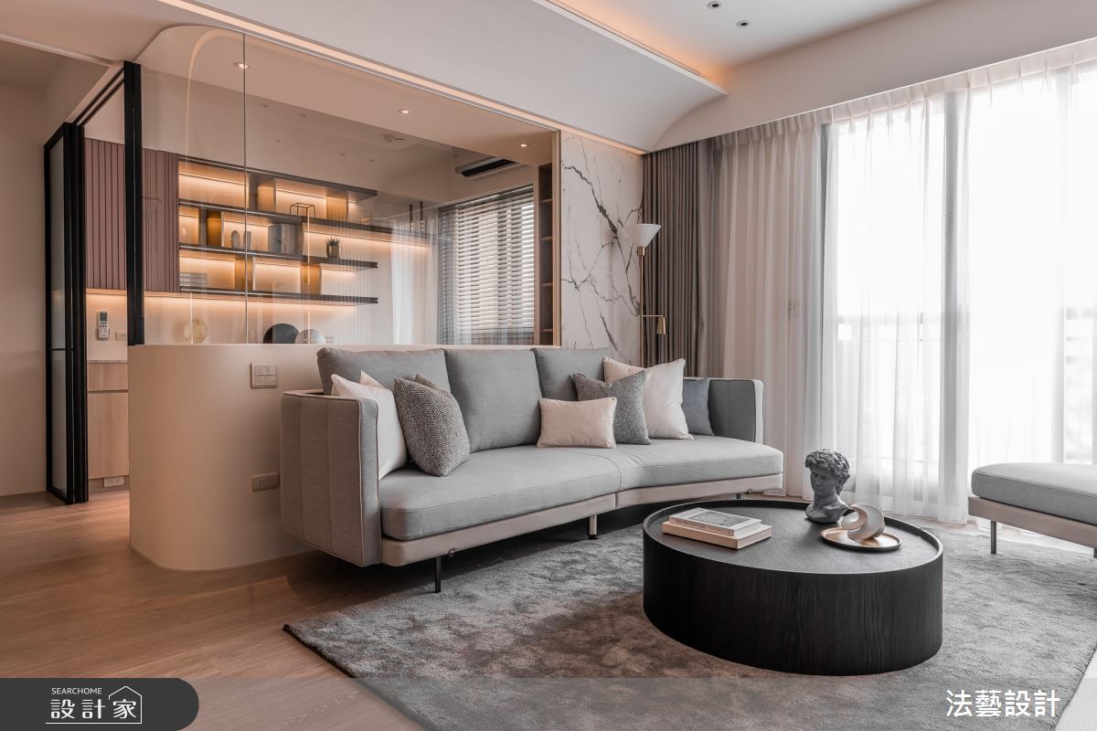 26坪新成屋(5年以下)＿混搭風客廳案例圖片＿法藝設計＿法藝_蔚藍之境之8