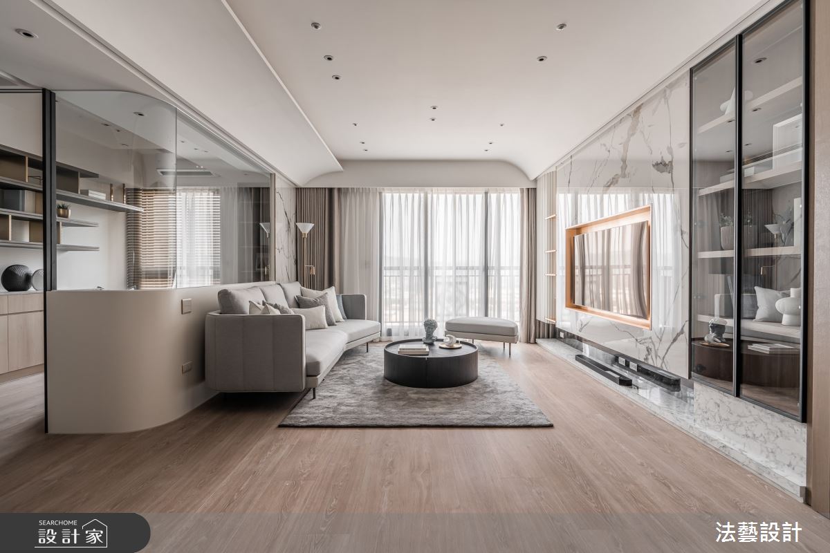 26坪新成屋(5年以下)＿混搭風客廳案例圖片＿法藝設計＿法藝_蔚藍之境之9