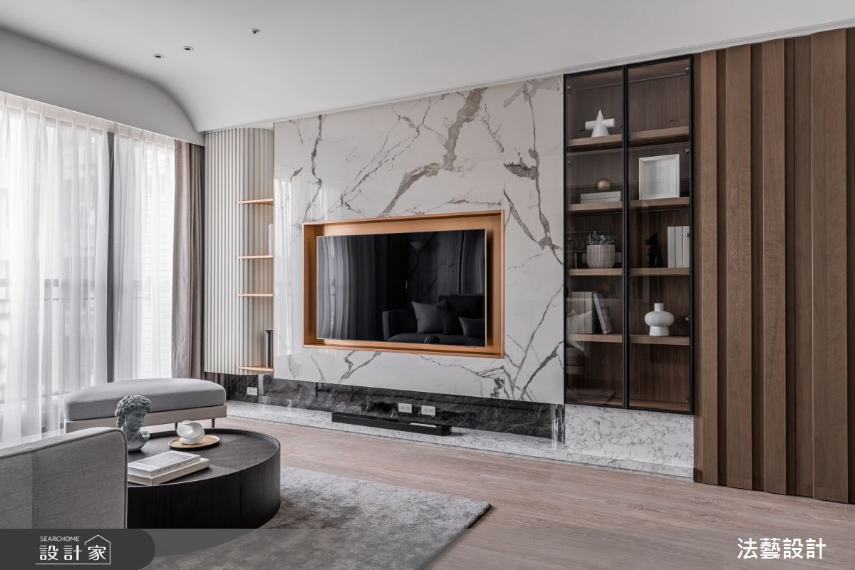 26坪新成屋(5年以下)＿混搭風客廳案例圖片＿法藝設計＿法藝_蔚藍之境之11