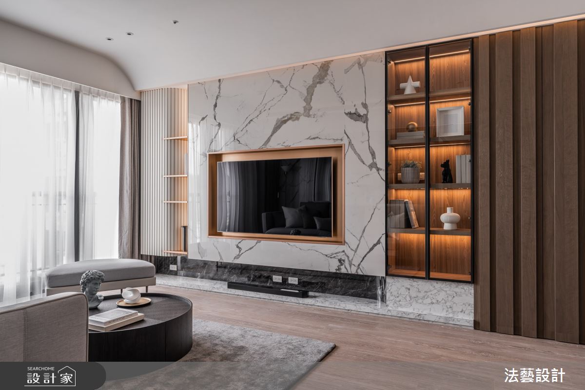 26坪新成屋(5年以下)＿混搭風客廳案例圖片＿法藝設計＿法藝_蔚藍之境之12