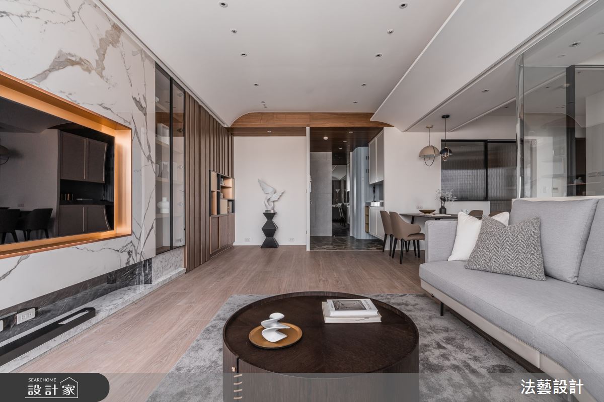 26坪新成屋(5年以下)＿混搭風客廳案例圖片＿法藝設計＿法藝_蔚藍之境之15