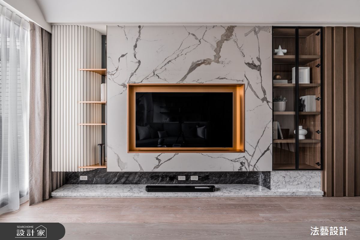 26坪新成屋(5年以下)＿混搭風客廳案例圖片＿法藝設計＿法藝_蔚藍之境之16