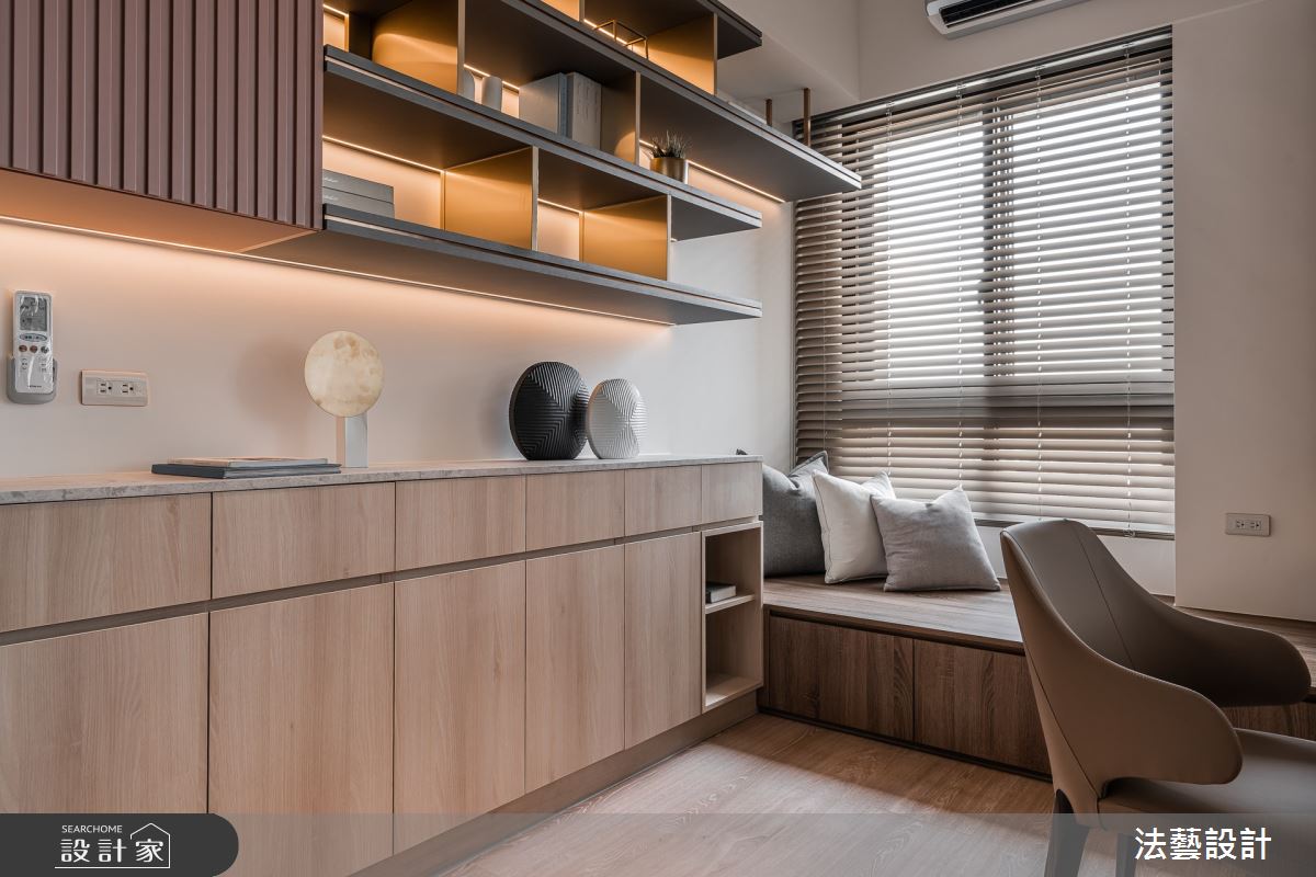26坪新成屋(5年以下)＿混搭風書房案例圖片＿法藝設計＿法藝_蔚藍之境之19