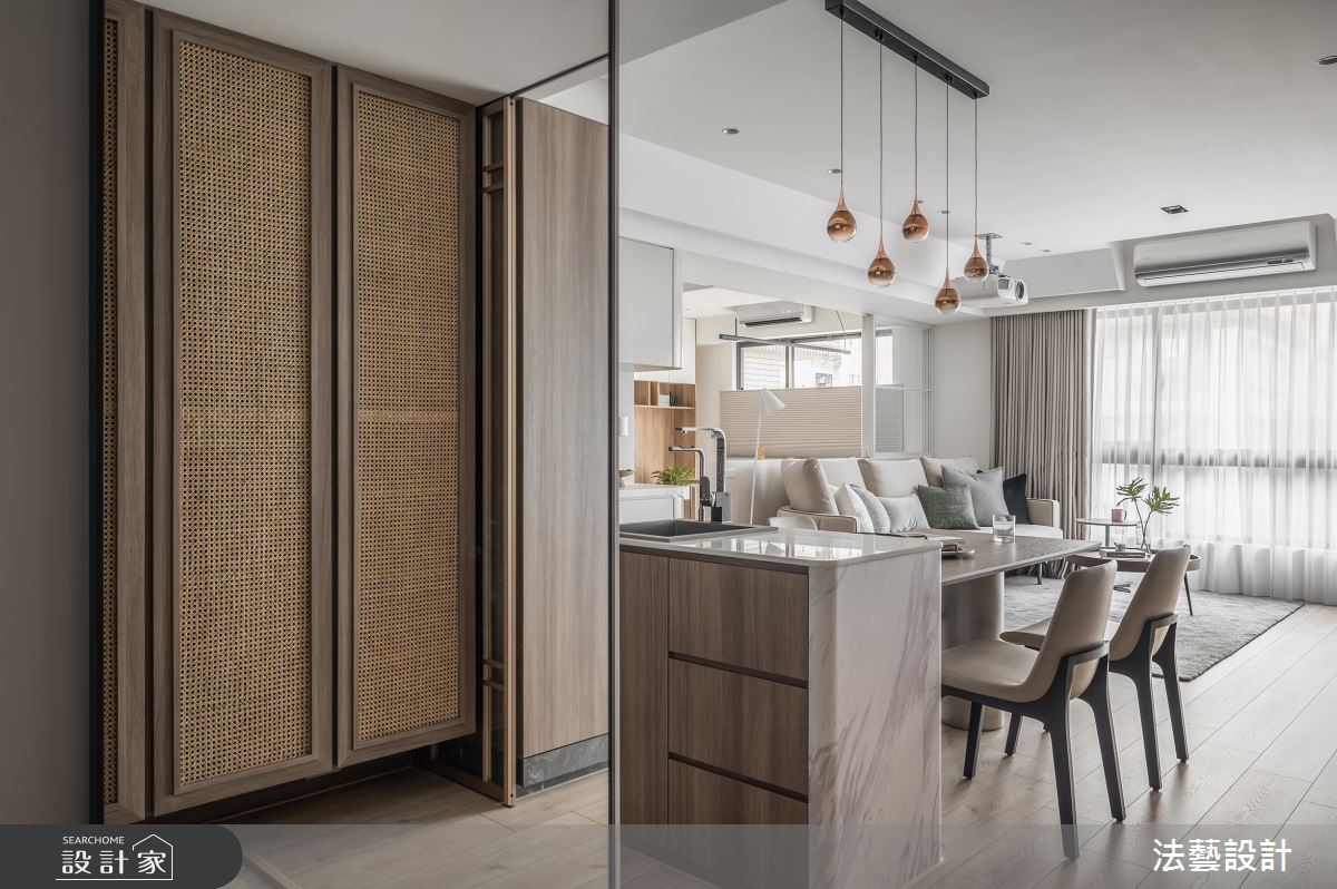 36坪中古屋(5~15年)＿混搭風餐廳中島案例圖片＿法藝設計＿法藝_暖心蒔光之1