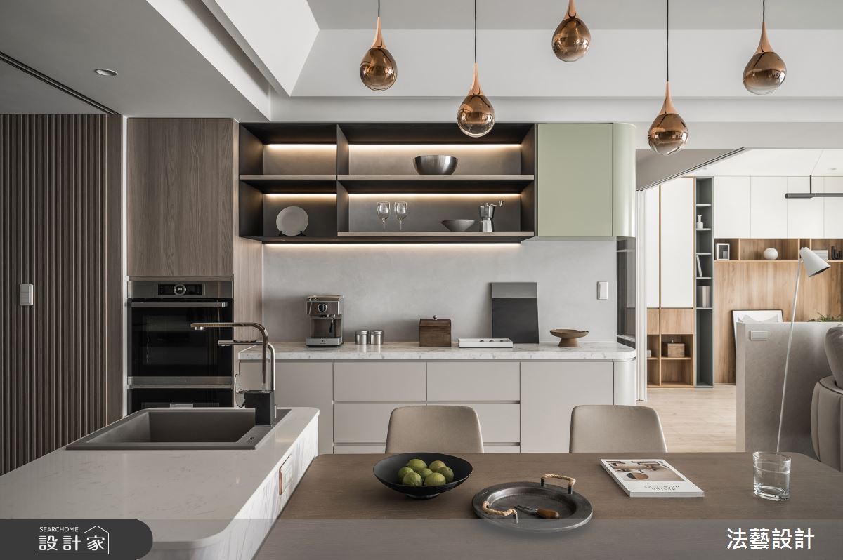 36坪中古屋(5~15年)＿混搭風餐廳中島案例圖片＿法藝設計＿法藝_暖心蒔光之8