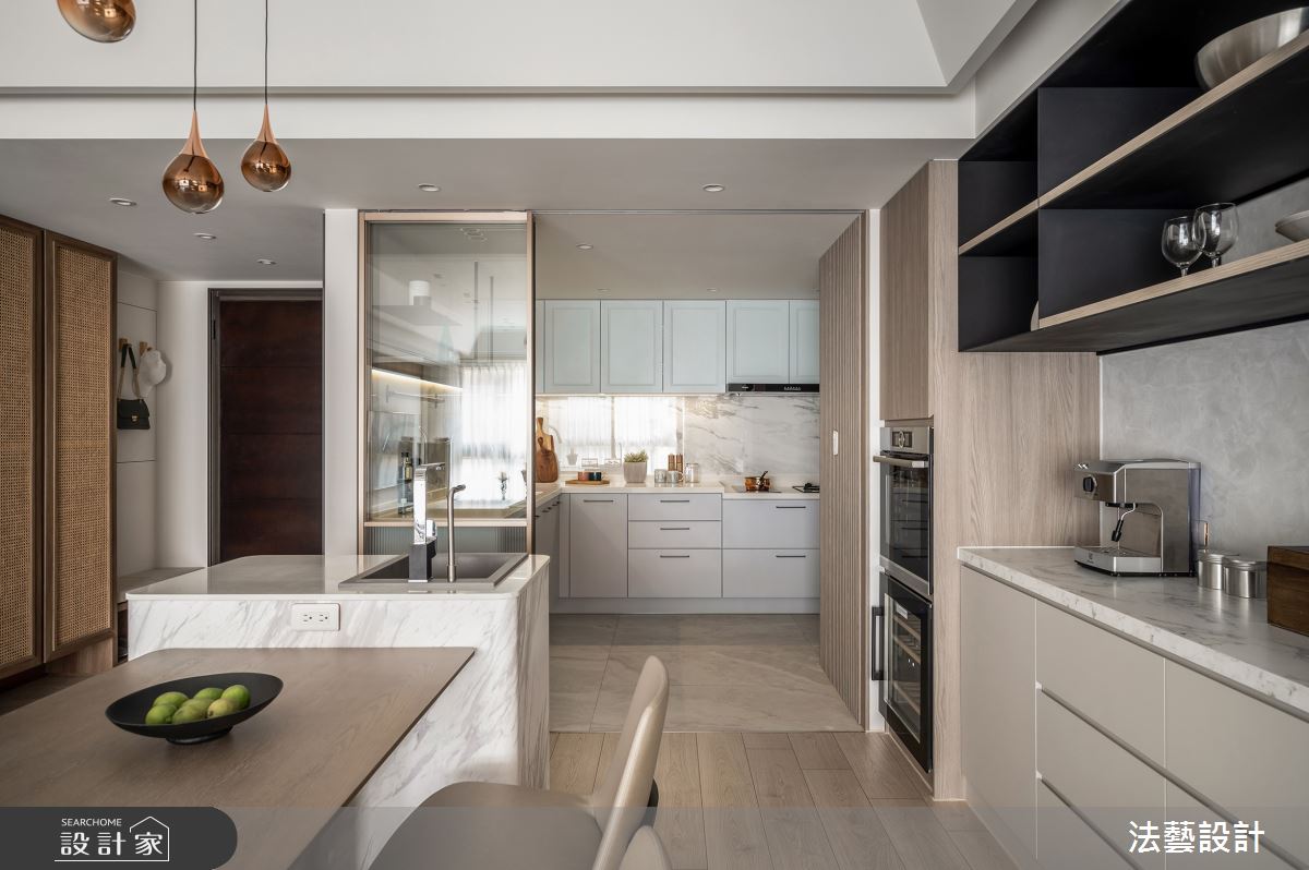 36坪中古屋(5~15年)＿混搭風餐廳廚房中島案例圖片＿法藝設計＿法藝_暖心蒔光之16