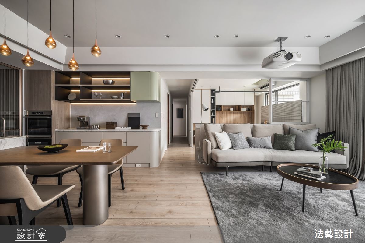 36坪中古屋(5~15年)＿混搭風客廳餐廳案例圖片＿法藝設計＿法藝_暖心蒔光之12