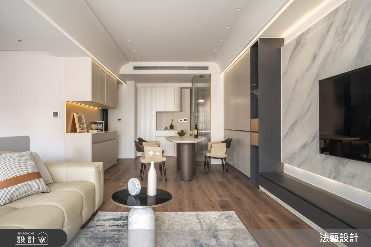 30坪新成屋(5年以下)＿北歐風客廳餐廳案例圖片＿法藝設計＿法藝_微醺光蘊之7